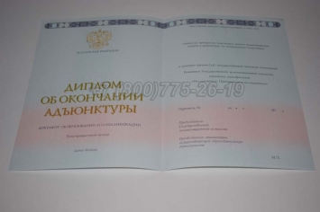 Диплом Адъюнктуры 2023г в Южно-Сахалинске